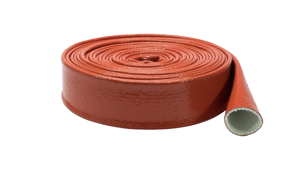 Atlantex Pyrotex orange silicone-coated firesleeve