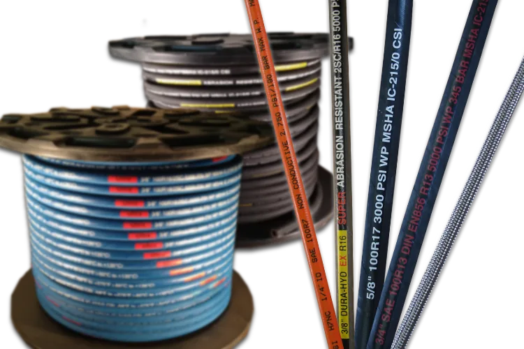 Couplamatic Systems hydraulic hose on spools
