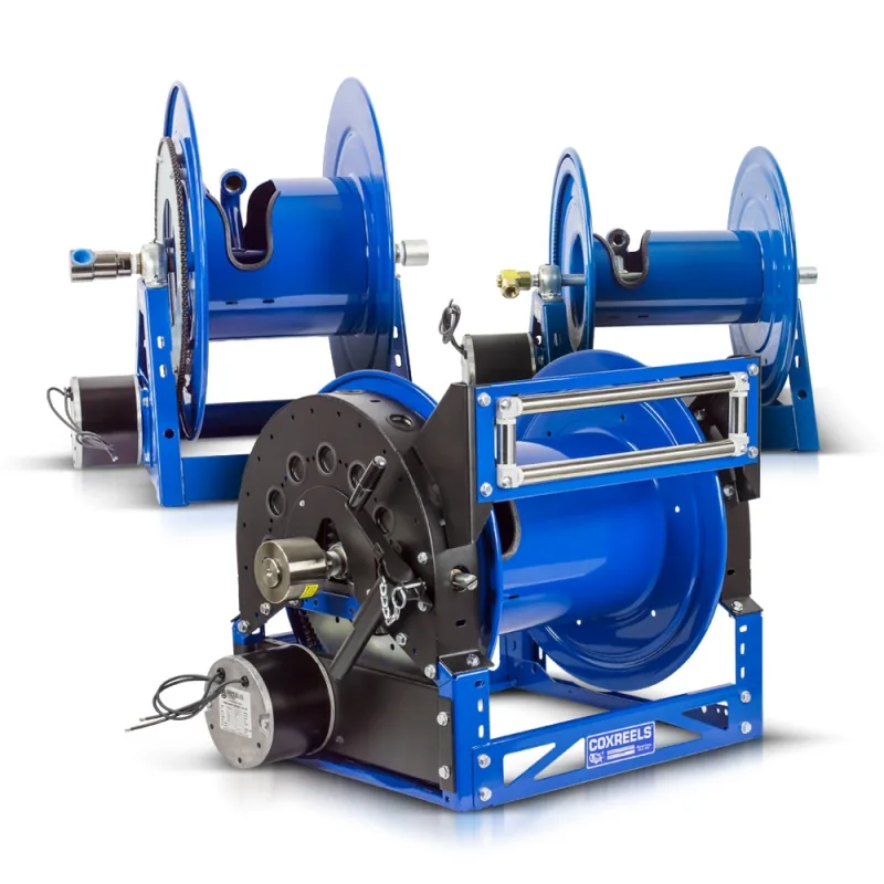 Coxreels motorized hose reel